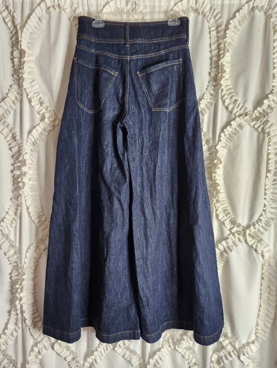 Anthropologie PILCRO Ultra Wide-Leg Jeans Dark Wash Size 27 - Picture 5 of 8